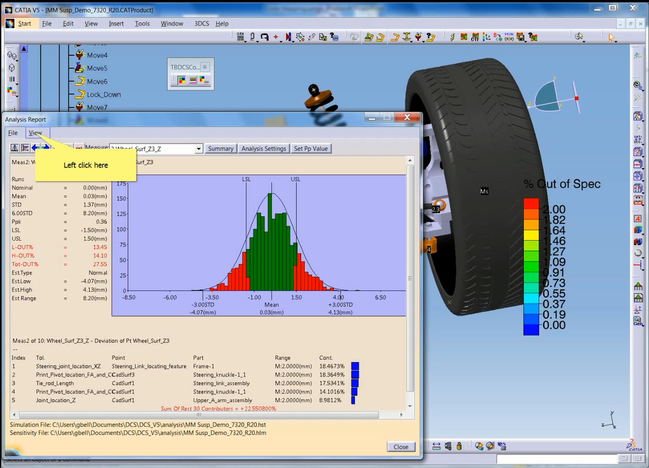 3DCS Tolerance Analysis Model