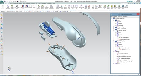 3DCS in NX - Mouse Model - Assembly Sequence Testing